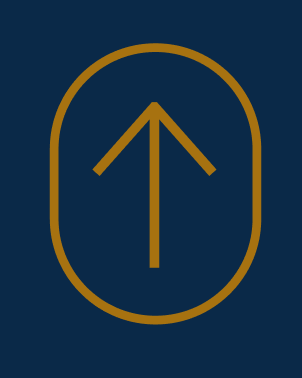 Decorative gradient shield with arrow